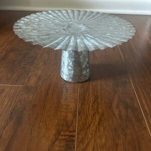 Silver Metal Cake Stand